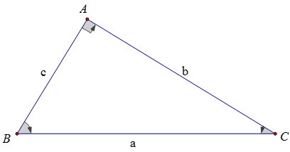 Công thức lượng giác trong tam giác vuông