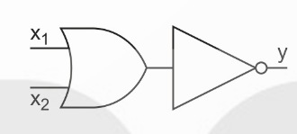 Cấu tạo cổng NOR từ OR và NOT