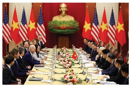 Chuyến thăm của Tổng thống Mỹ đến Việt Nam đánh dấu quan hệ hợp tác giữa hai nước lên tầm đối tác chiến lược toàn diện (2023)