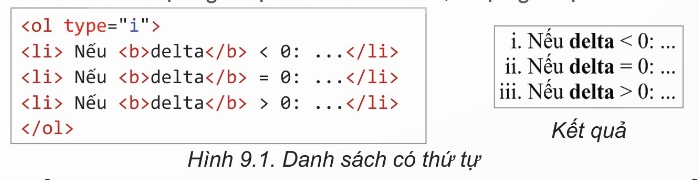 Danh sách có thứ tự (Ảnh Sách KNTT)