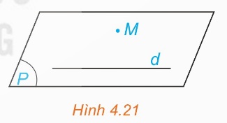 Điểm M và đường thẳng d (Ảnh Sách KNTT)