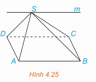 Hình chóp S.ABCD với giao tuyến m (Ảnh Sách KNTT)