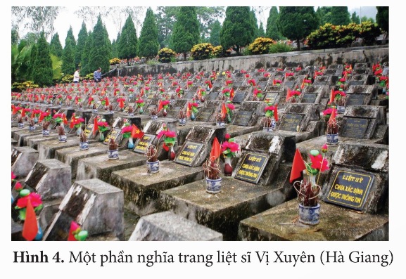 Một phần nghĩa trang liệt sĩ Vị Xuyên (Hà Giang)