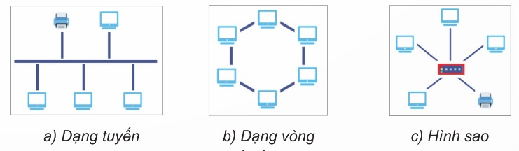 Một số cấu trúc mạng cơ bản (Ảnh Sách KNTT)