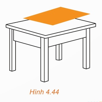 Tấm bìa đặt trên góc bàn (Ảnh Sách KNTT)