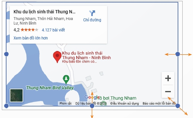 Thay đổi kích thước của bản đồ (Ảnh Sách KNTT)