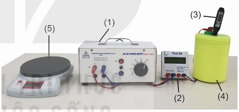 Bộ dụng cụ đo nhiệt dung riêng của nước