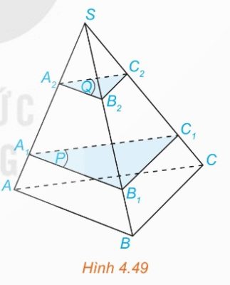 Tứ diện SABC với các mặt phẳng song song (Ảnh Sách KNTT)