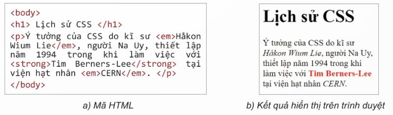 Ví dụ sử dụng bộ chọn E + F (Ảnh Sách KNTT)