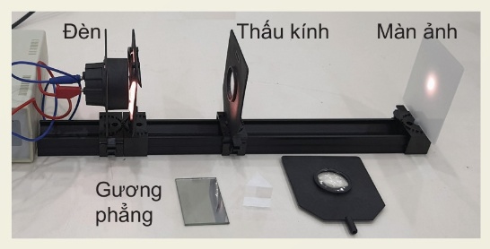 Bộ thí nghiệm quang hình (Ảnh Sách KNTT)