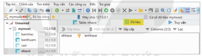 Hình 21.1 – Giao diện của thẻ dữ liệu (Ảnh Sách KNTT)