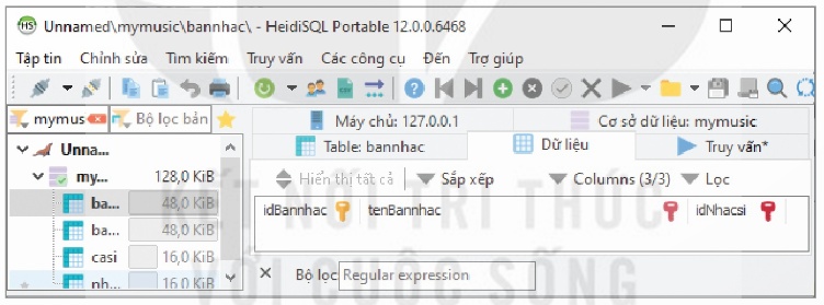 Hình 22.1 – Giao diện thêm mới dữ liệu (Ảnh Sách KNTT)