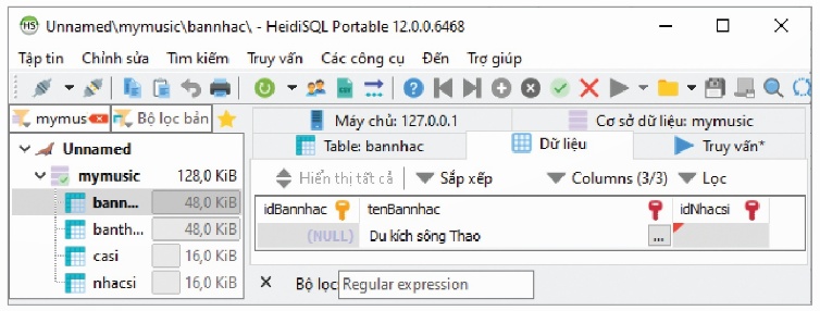 Hình 22.2 – Minh hoạ thao tác nhập dữ liệu (Ảnh Sách KNTT)
