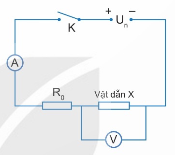 Sơ đồ thí nghiệm đo cường độ dòng điện và hiệu điện thế