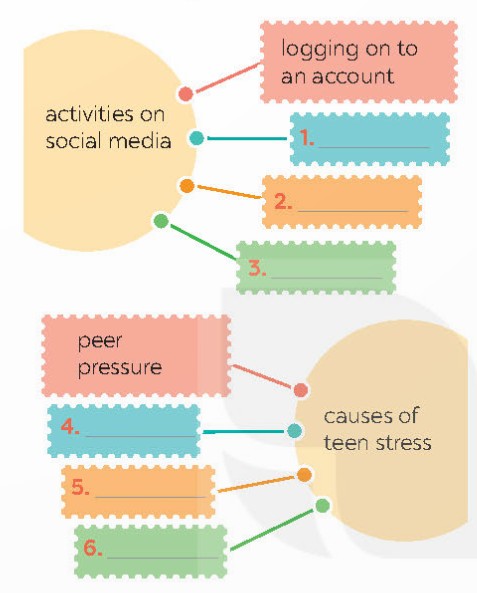Complete the webs with suitable words and phrases