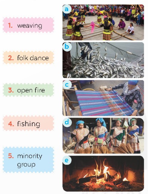 Match the words and phrases with the pictures