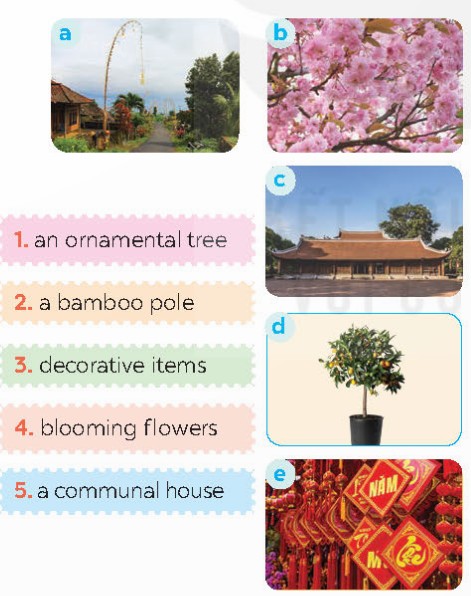 Match the phrases with the correct pictures (Trang 51)