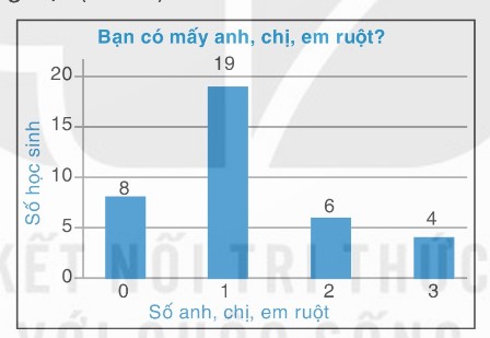 Biểu đồ cột số anh chị em