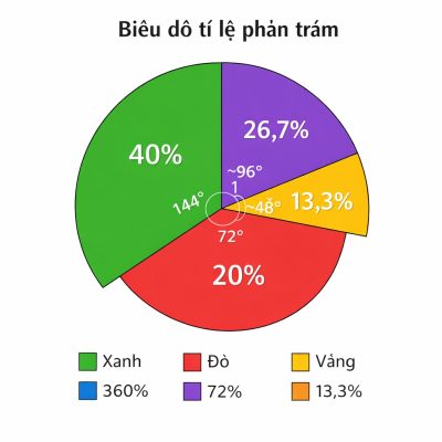 Biểu đồ hình quạt tròn