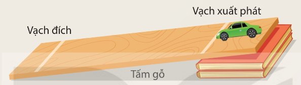 Bố trí thí nghiệm đo tốc độ dùng đồng hồ bấm giây
