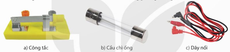 Công tắc, cầu chì ống, dây nối