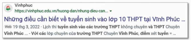 Địa chỉ trang web Sở Giáo dục và Đào tạo