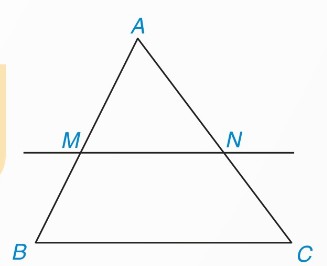 Hình 9.5 — tam giác ABC với MN // BC