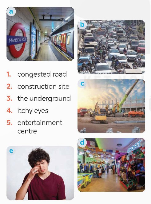 Match the words/phrases with their pictures