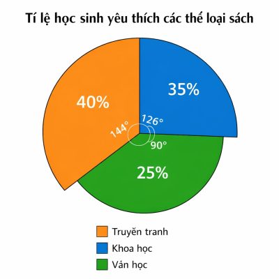 Minh hoạ biểu đồ hình quạt tròn