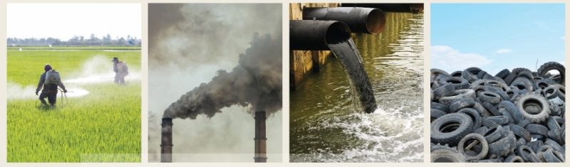 Một số hình ảnh về nguyên nhân gây ô nhiễm môi trường