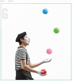 Người chơi tung hứng bóng