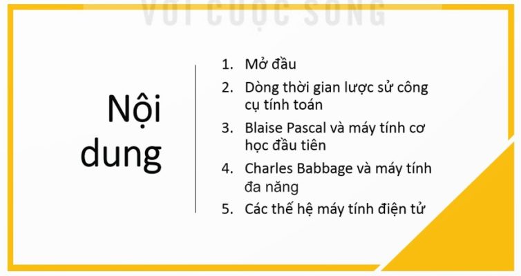 Nội dung trang dàn ý