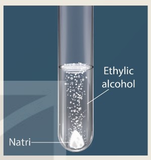 Phản ứng Na với ethylic alcohol