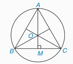 tam giác đều ABC, trọng tâm O, trung điểm M