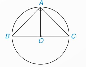 Tam giác vuông cân ABC nội tiếp đường tròn