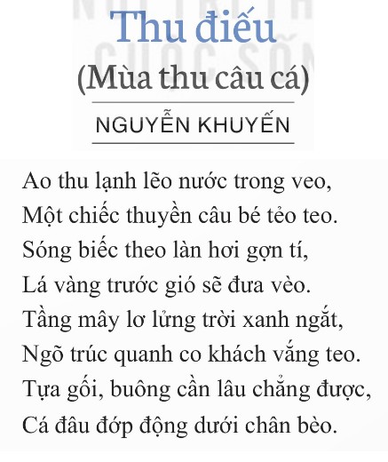 Thu Điếu (Ảnh Sách KNTT)