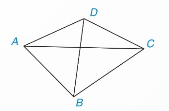 tứ giác ABCD với hai đường chéo cắt nhau bên trong