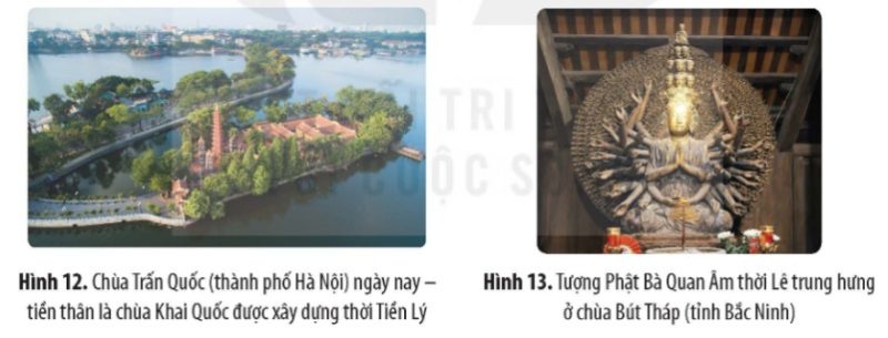 Chùa Trấn Quốc (thành phố Hà Nội) ngày nay – tiền thân là chùa Khai Quốc được xây dựng thời Tiền Lý