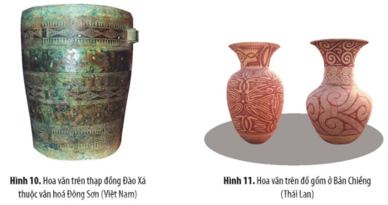 Hoa văn trên thạp đồng Đào Xá thuộc văn hóa Đông Sơn (Việt Nam)