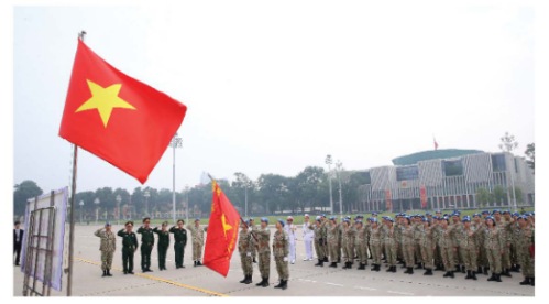 Lễ phát động thi đua tại Lăng Chủ tịch Hồ Chí Minh của lực lượng tham gia gìn giữ hòa bình của Việt Nam năm 2019