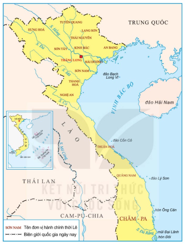 Lược đồ Đại Việt thời vua Lê Thánh Tông (1460 – 1497)