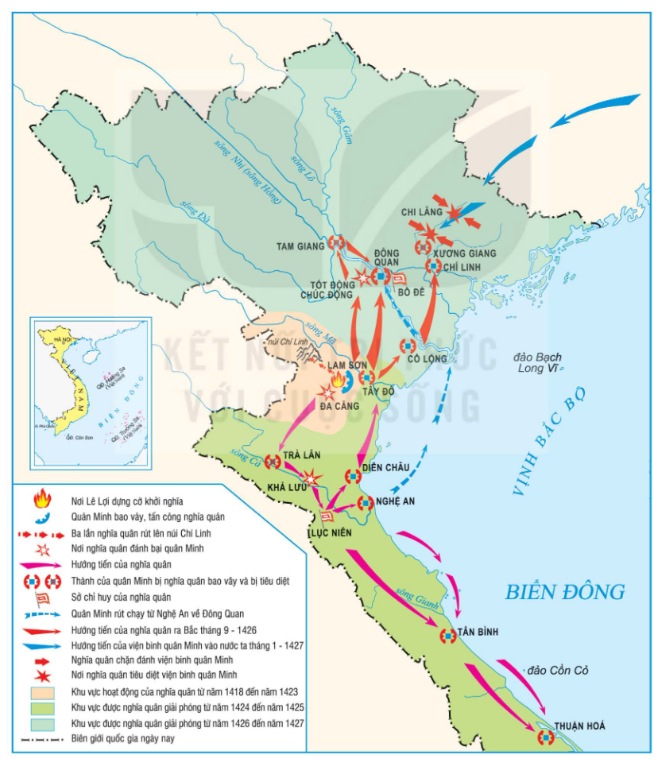 Lược đồ khởi nghĩa Lam Sơn (1418 – 1427)