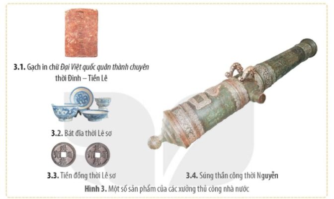 Một số sản phẩm của các xưởng thủ công nhà nước
