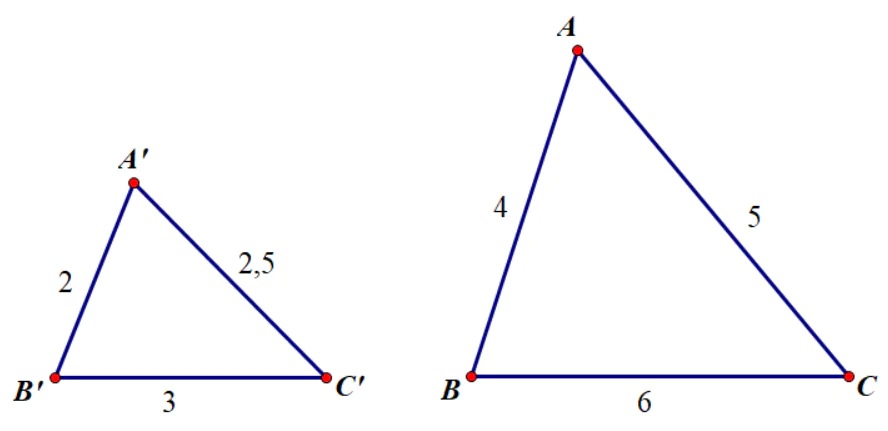Hai tam giác A'B'C' và ABC đồng dạng