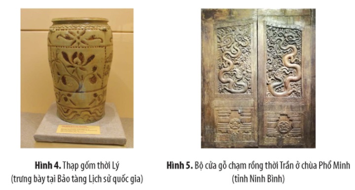 Thạp gốm thời Lý (trưng bày tại Bảo tàng Lịch sử quốc gia)
