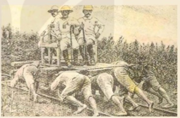 Tình cảnh người dân In-đô-nê-xi-a dưới ách thống trị của thực dân Hà Lan (tranh vẽ)
