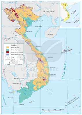 Bản đồ các nhóm đất chính ở Việt Nam