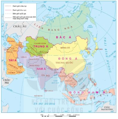 Bản đồ chính trị châu Á