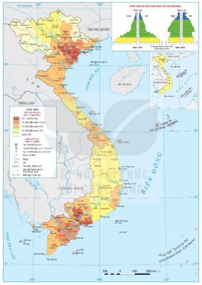 Bản đồ dân số Việt Nam năm 2024