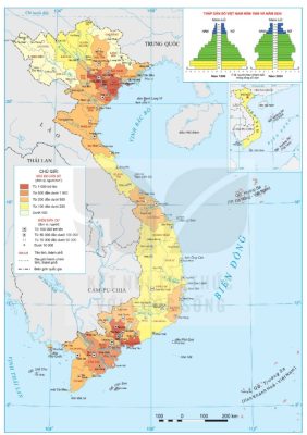 Bản đồ dân số Việt Nam năm 2024